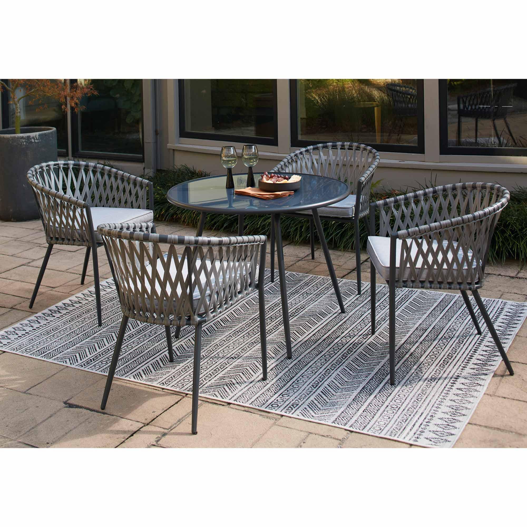 Rent to Own Ashley Furniture Palm Bliss 5 Piece Patio Dining Set at Aaron's today!